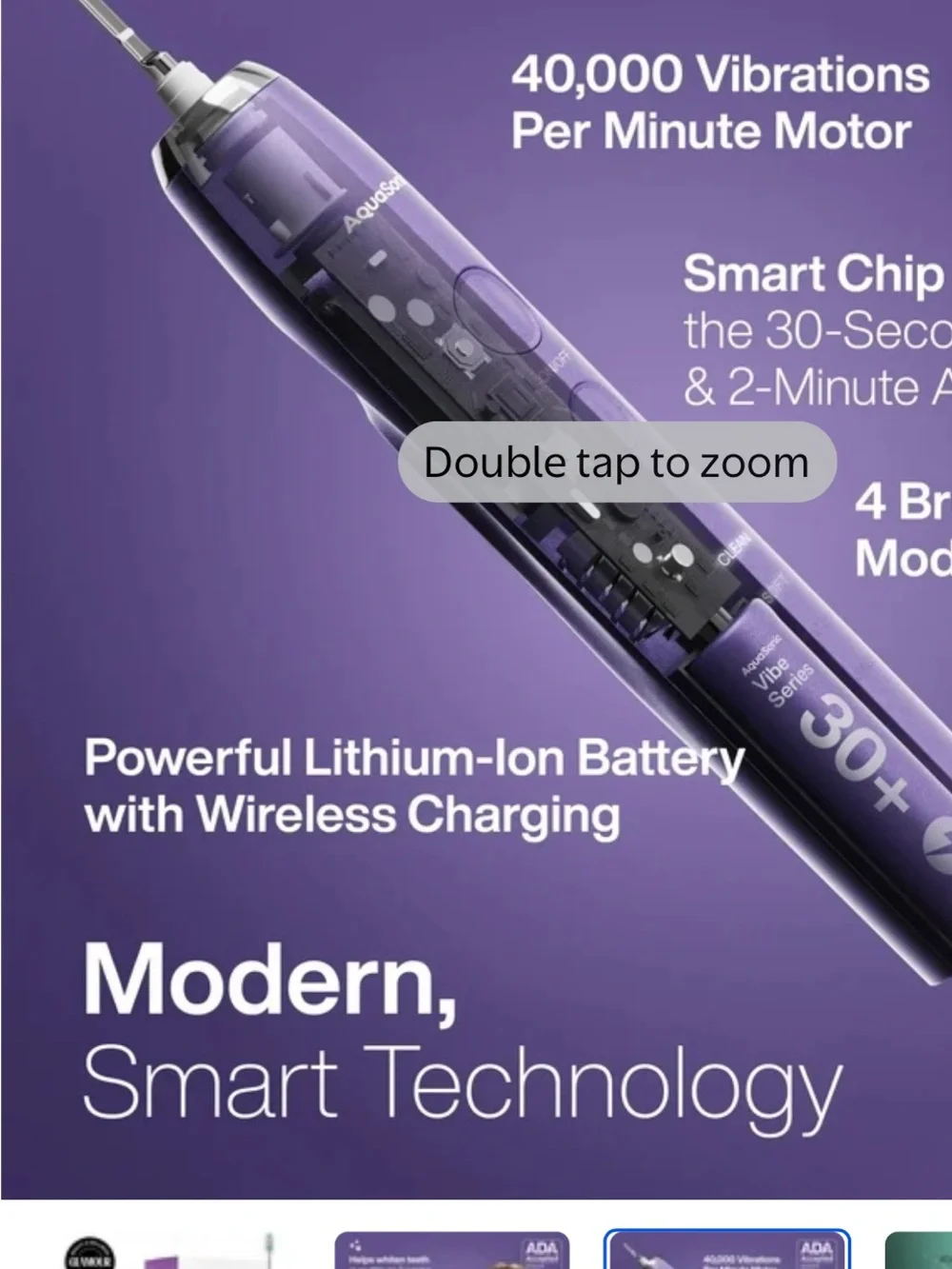 Vibe Series Electric Toothbrush in Purple